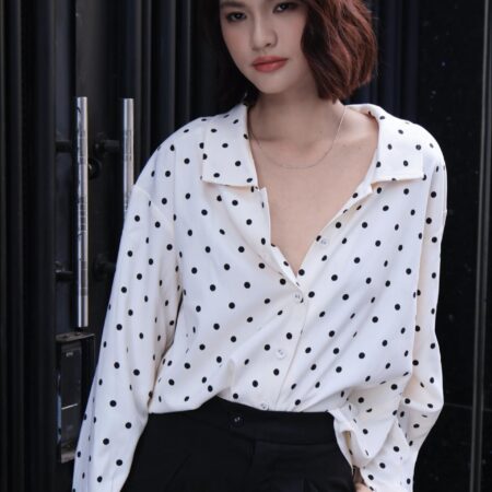 V06 -  Sơ mi chấm bi