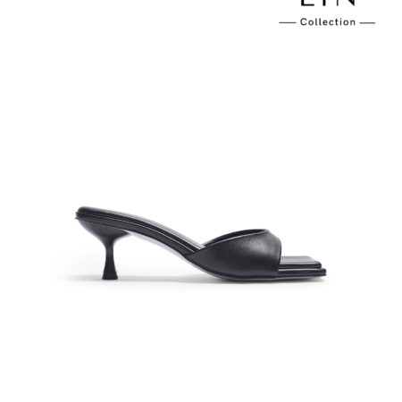 LIN47 - Guốc Cao Gót Nữ Mũi Vuông Quai Bản Đơn Giản Thanh Lịch Lin Collection