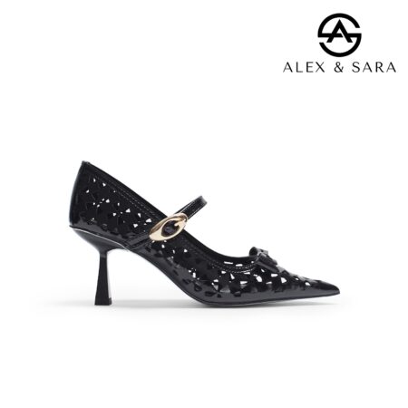 LIN55- Giày Cao Gót Mũi Nhọn Cut-out Lưới Sang Trọng Lin Collection