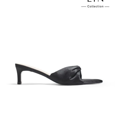 LIN45 - GUỐC LỤA QUAI XOẮN GÓT CAO 5CM