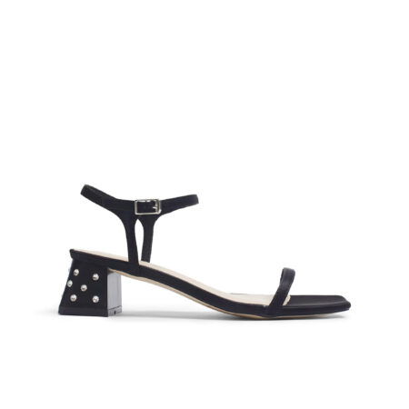 LIN93 - Sandal Nữ LIN Collection Quai Mảnh Gót Vuông Đính Đá Sang Trọng Đi Tiệc, Công Sở Cao 5cm